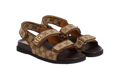 Gucci Double G Monogrammed Sandals