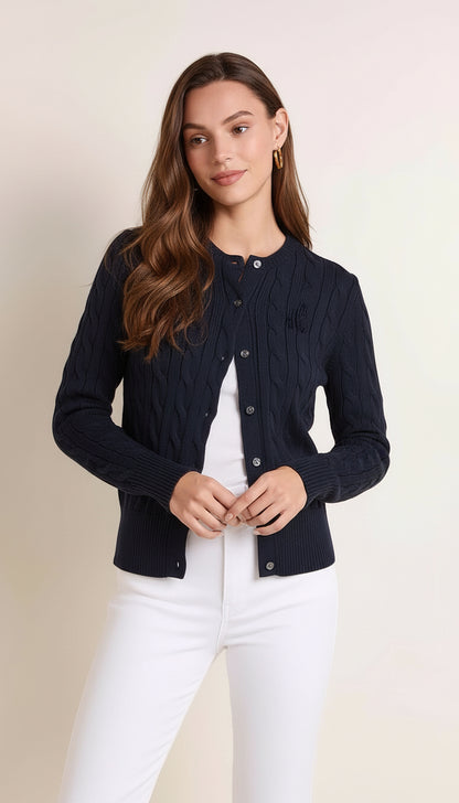 סריג כפתורים לורן